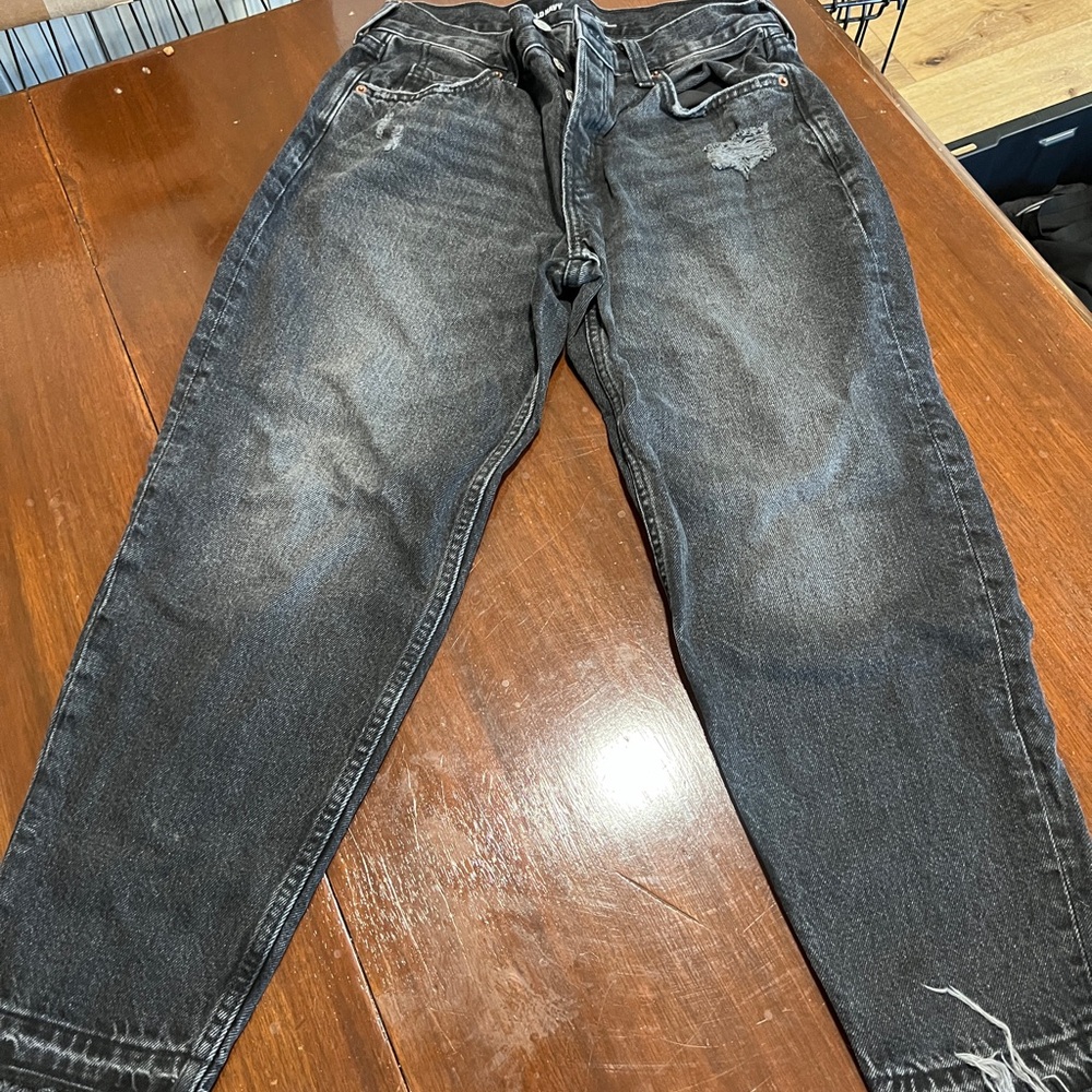 Old Navy Black Boyfriend Jeans Relaxed Fit